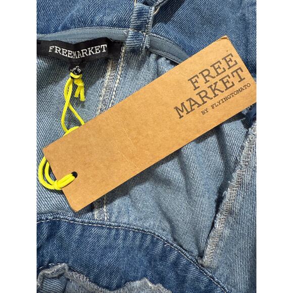 Free Market by Flying Tomato Denim Jumpsuit, Women's Size S, NWT - Picture 7 of 7